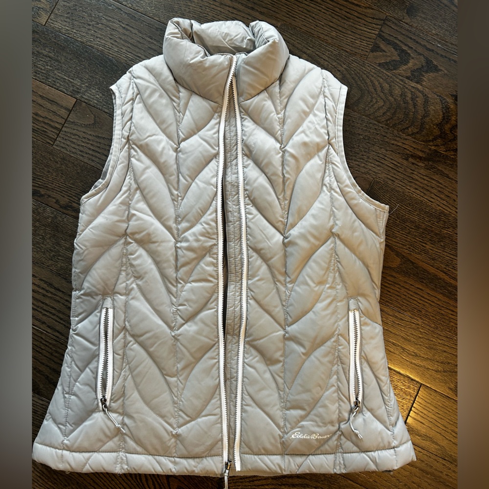 Eddie Bauer EB700 Gray Puffer Vest